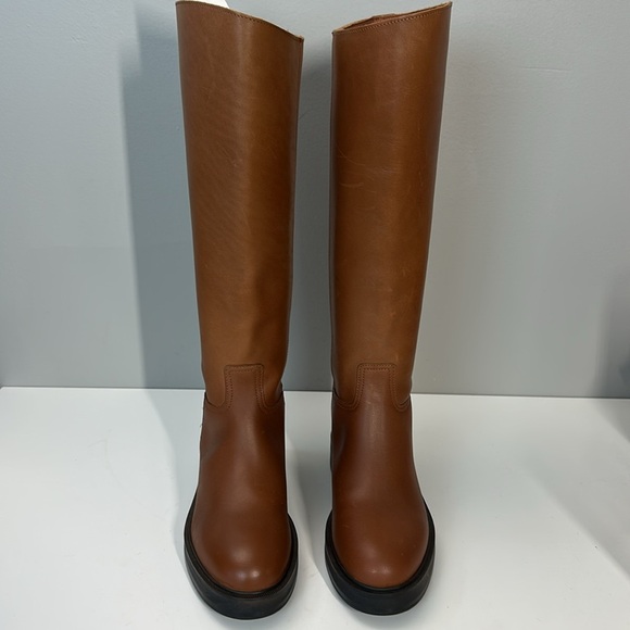 NWT Mango Tall Leather Riding Boots Size 6.5 - Picture 5 of 15